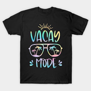 Vacation Summer Sunglasses and Palm Trees Vacay Mode Ocean T-Shirt